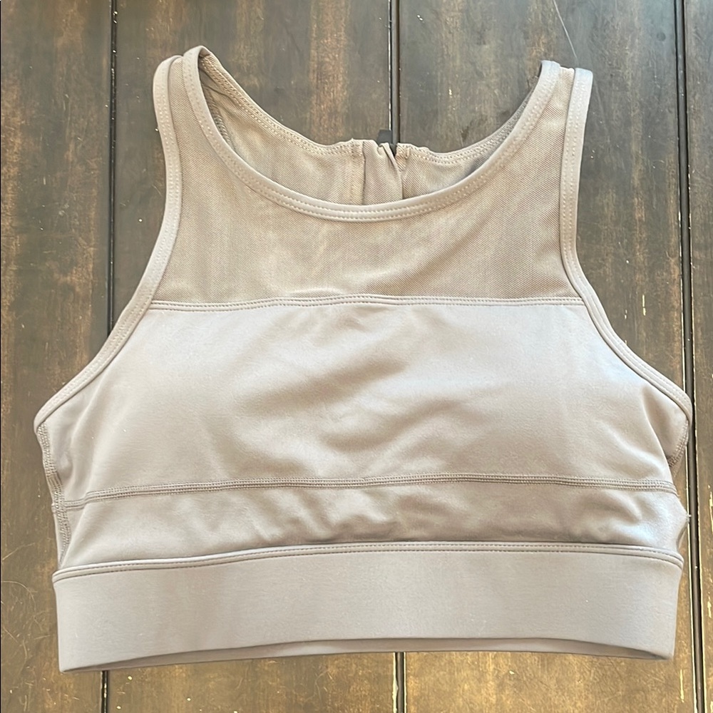 Zyia Active All Star Zip Up Bra - Gray